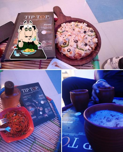 Food at tip top coffee and fast food restaurant