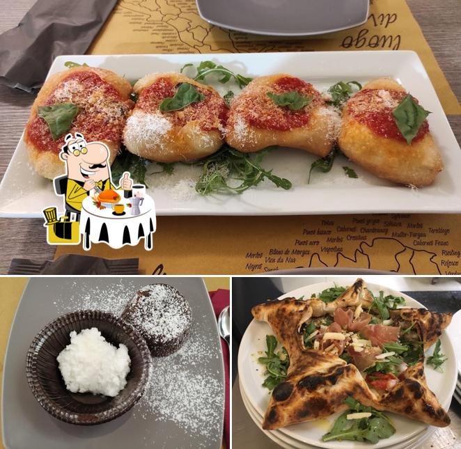 La cibo e esterno del ristorante