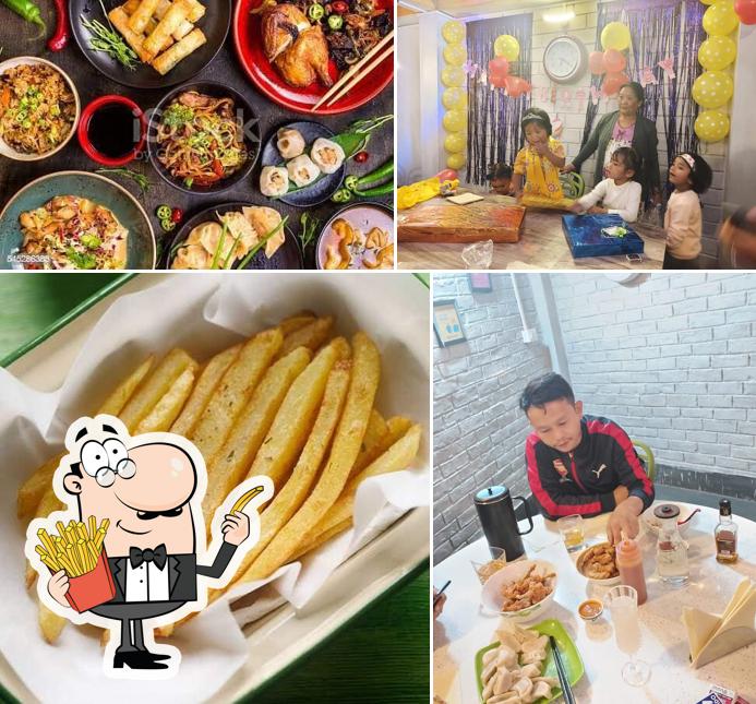 Try out French-fried potatoes at Green Hill Restaurant