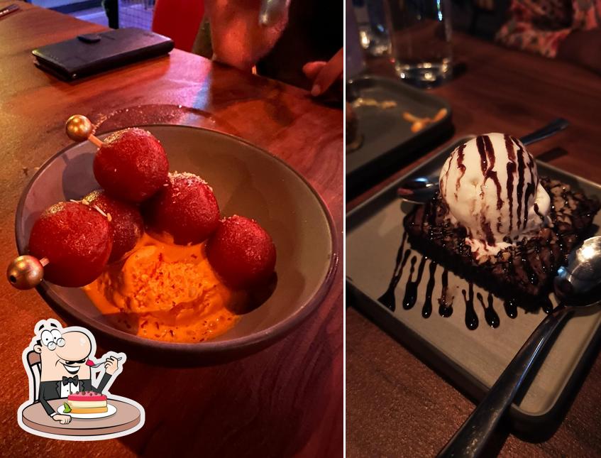 Over The Top / Highest Restobar in Pondicherry / Nightlife / Pub / Night Club / Live Music / Dance Floor provides a selection of sweet dishes