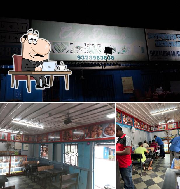 The interior of Cafe Deepak