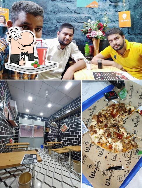 Enjoy a beverage at Dosti Pizza Point