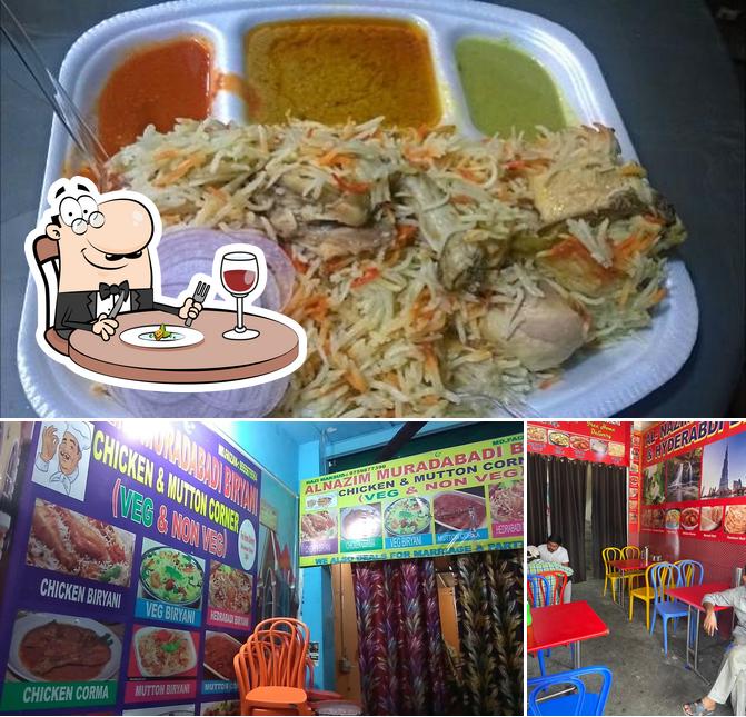 The photo of food and interior at Nazim Biryani corner