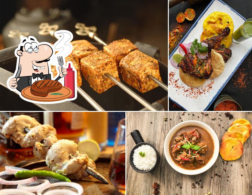 Order meat dishes at The Great Kabab Factory Express