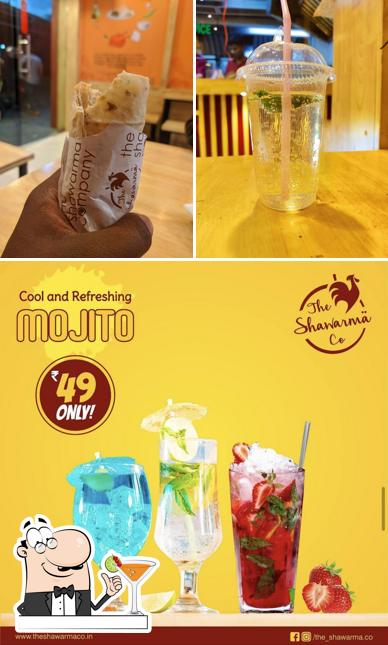 The photo of The Shawarma Company’s drink and dessert