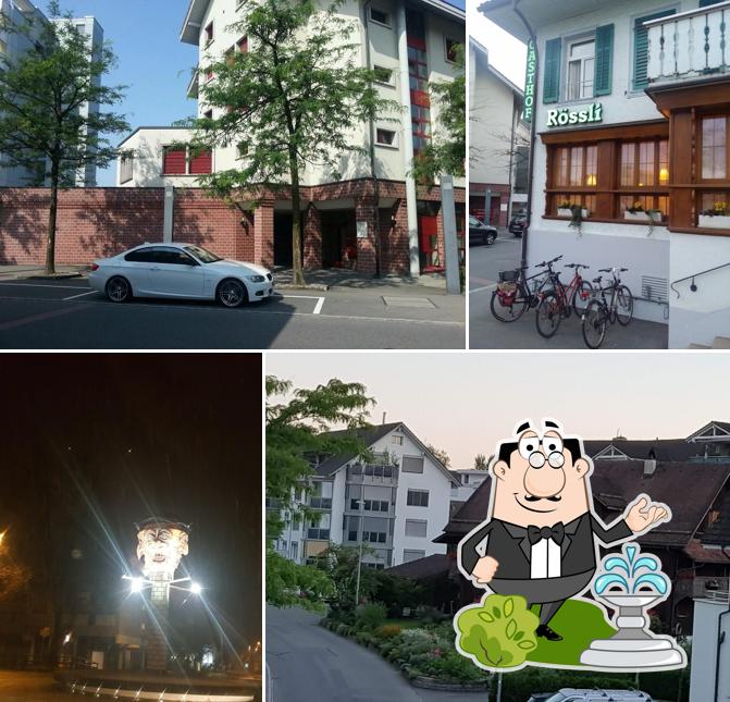 Curiosa tra l'area esterna di Gasthof Rössli