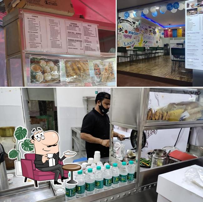 The interior of The Lassi Corner