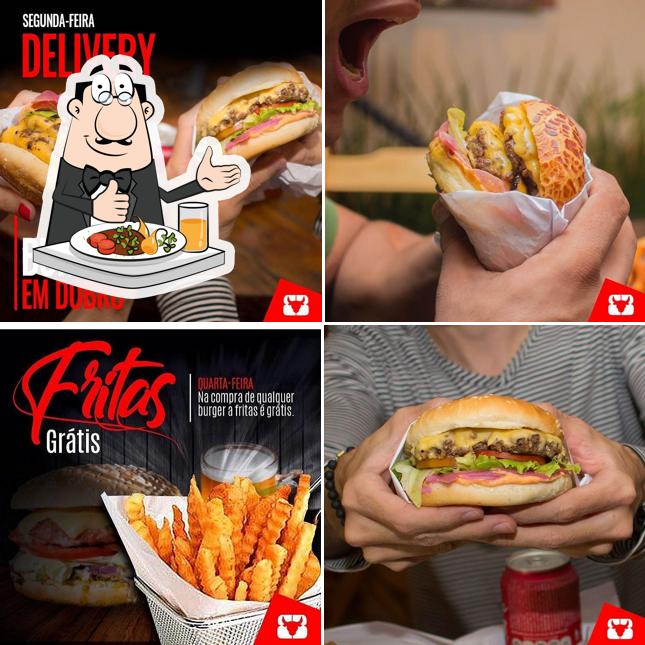 Comida em Black Bull Burguer