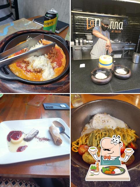 Comida em La Nonna di Lucca