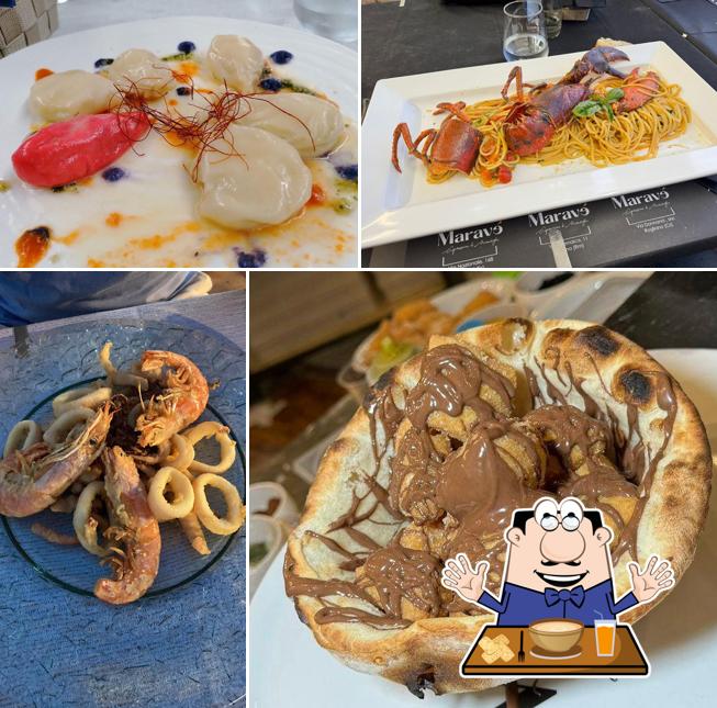 Platti al Pizzeria Maravé Budoni