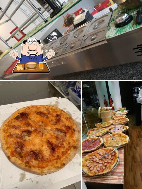 La cibo e interni del ristorante
