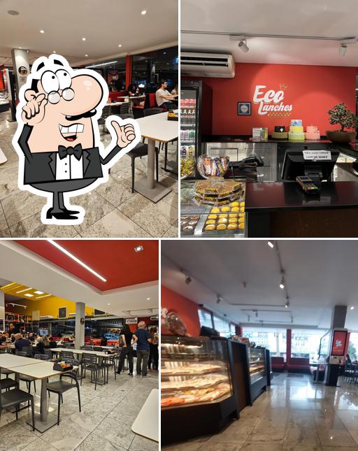 O interior do Eco Lanches