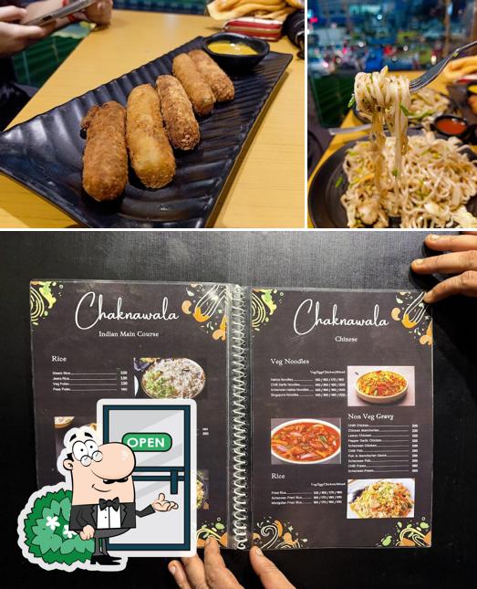 Among various things one can find exterior and food at Chaknawala