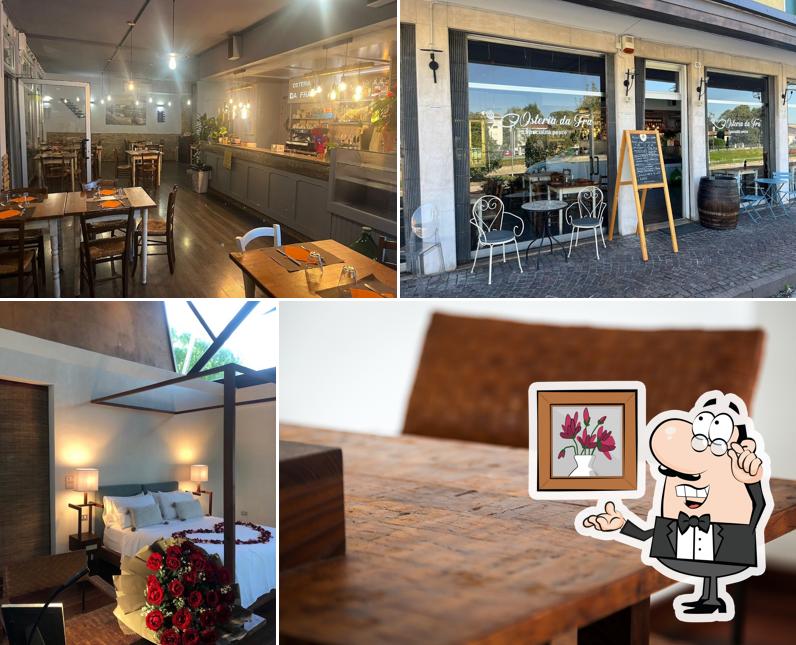 Gli interni di Osteria da Frà