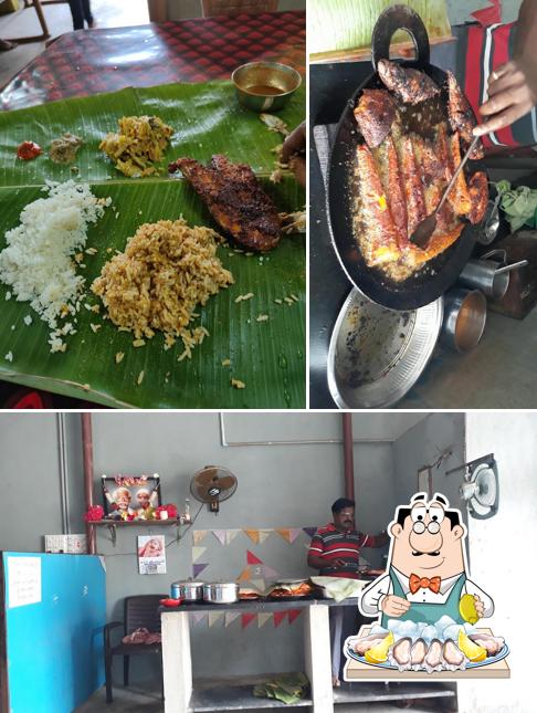 Try out seafood at Varma Mess