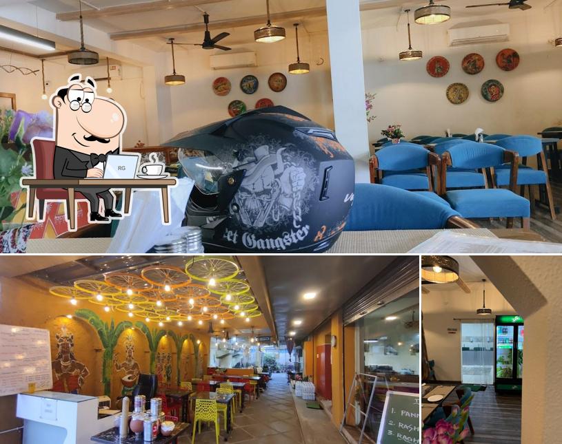 Take a seat at one of the tables at Star Annapurnas paakashala restaurant