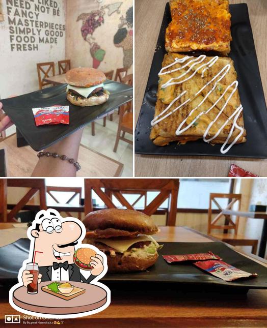 Order a burger at Shakti The Sandwich Shop