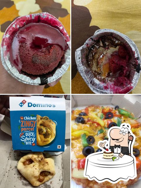 Domino’s pizza N. R Peta, Eluru provides a selection of sweet dishes