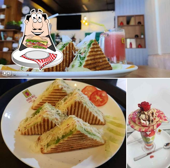 Order a sandwich at Haji Ali