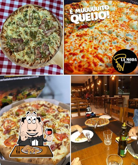 Escolha pizza no LA MODA PIZZARIA FERNANDOPOLIS