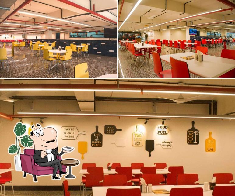 The interior of Yello Cafe & Restro