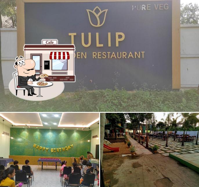 The restaurant's exterior and interior