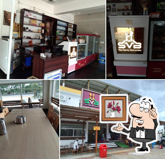 Take a seat at one of the tables at Hotel Sri Vari Bhavan