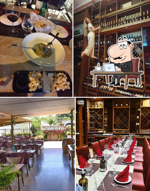 Veja imagens do interior do Canto do Vinho