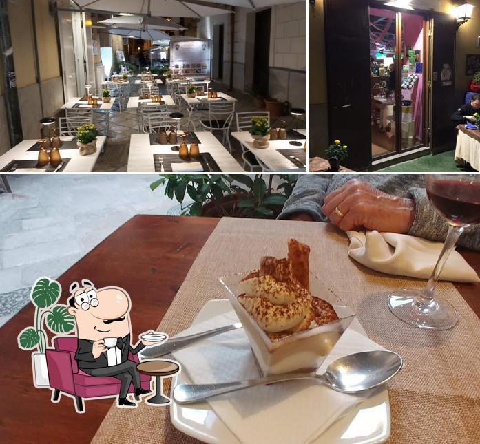 Gli interni di Da Bacco