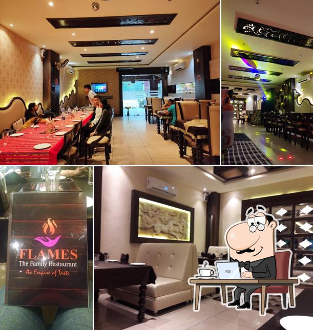 The interior of Flames