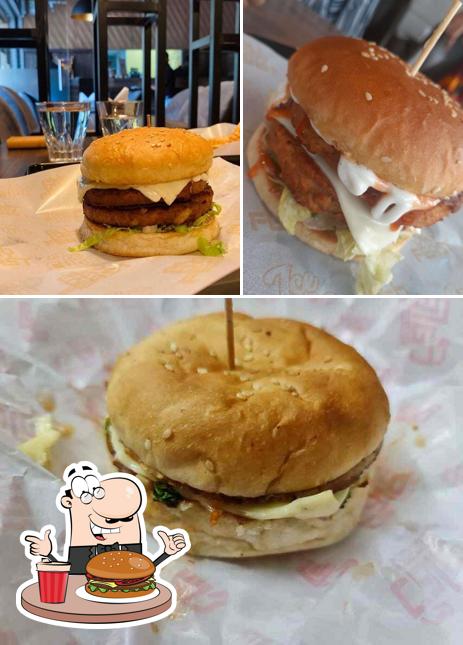 Get a burger at Ice Cube Restro Cafe