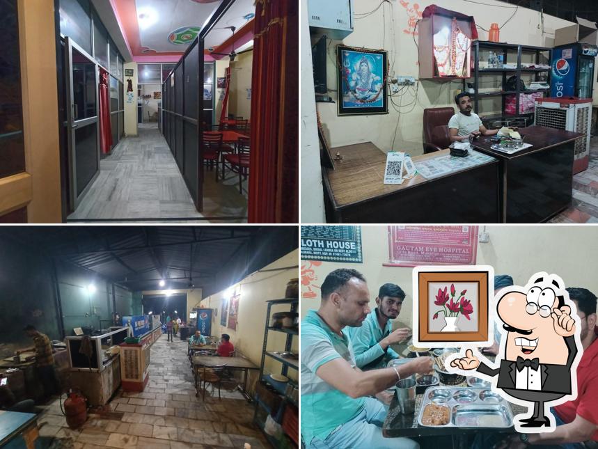 Take a seat at one of the tables at Kamal Dhaba