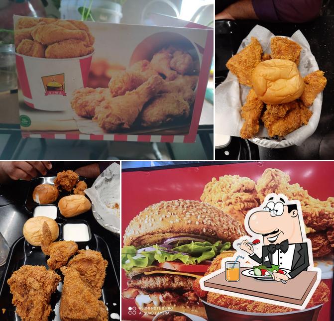 Food at AJWA Broasted chicken