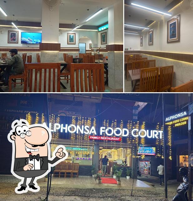 The interior of Alphonsa Food Court Kattappana