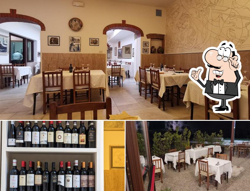 Gli interni di Antica Trattoria Sanesi