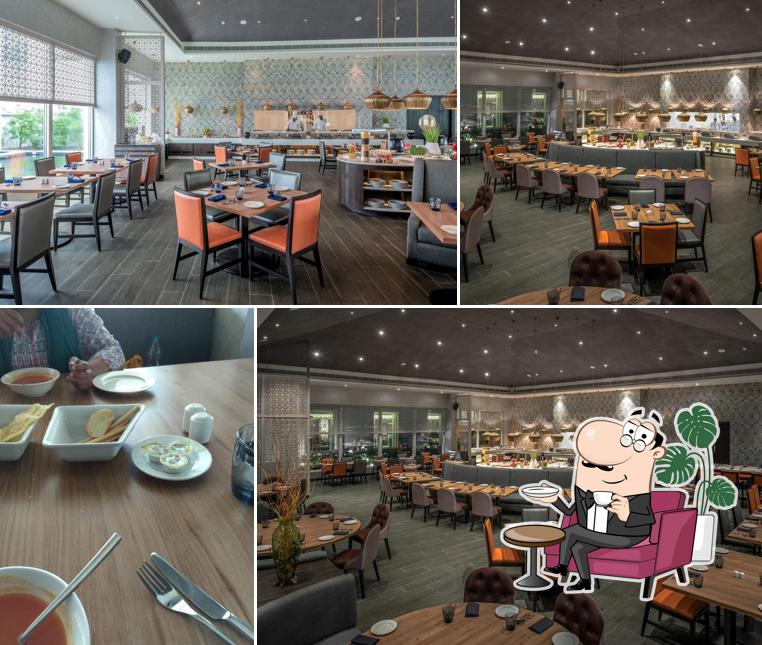 The interior of Cafe