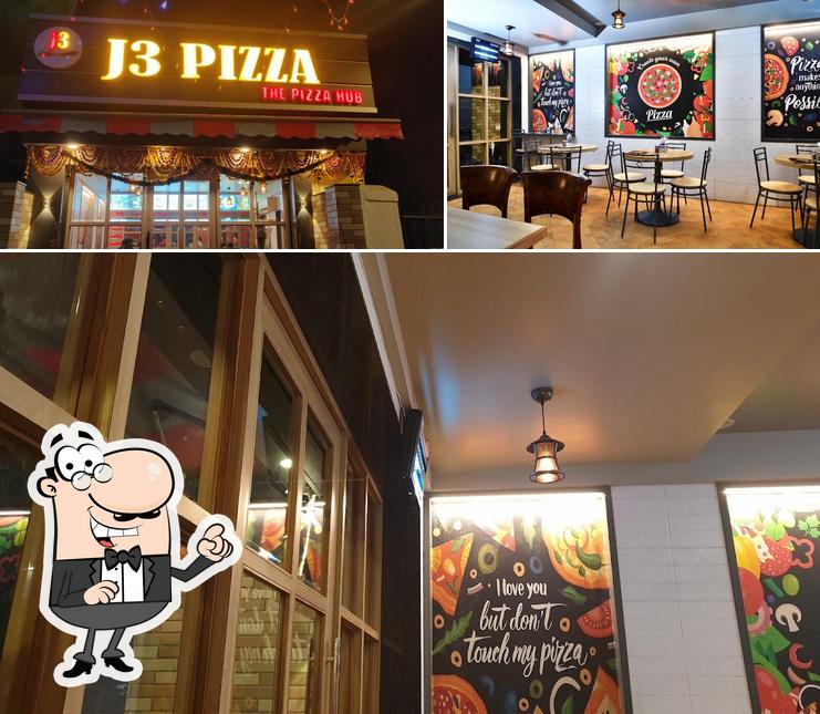 The interior of J3 pizza