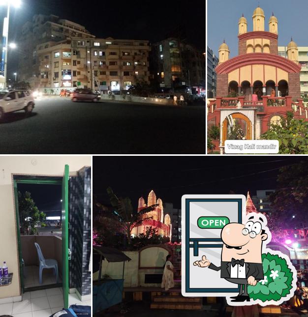 You can get some fresh air at the outside area of Nirala Saikate - Bengali Guest House Hotels & Lodges in R.K.Beach, Vizag