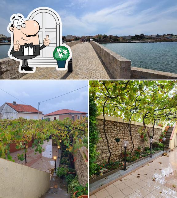 Gli esterni di Restoran Sokol Nin