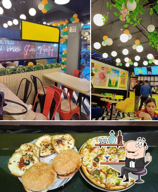 The picture of The Burger Company’s interior and food