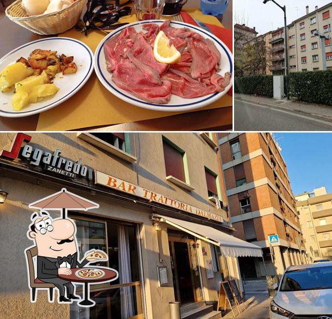 Guarda la immagine che mostra la esterno e cibo di Trattoria Dalmazia