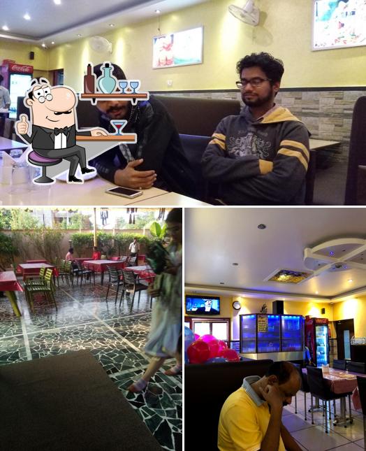 The interior of Suyash Restaurant