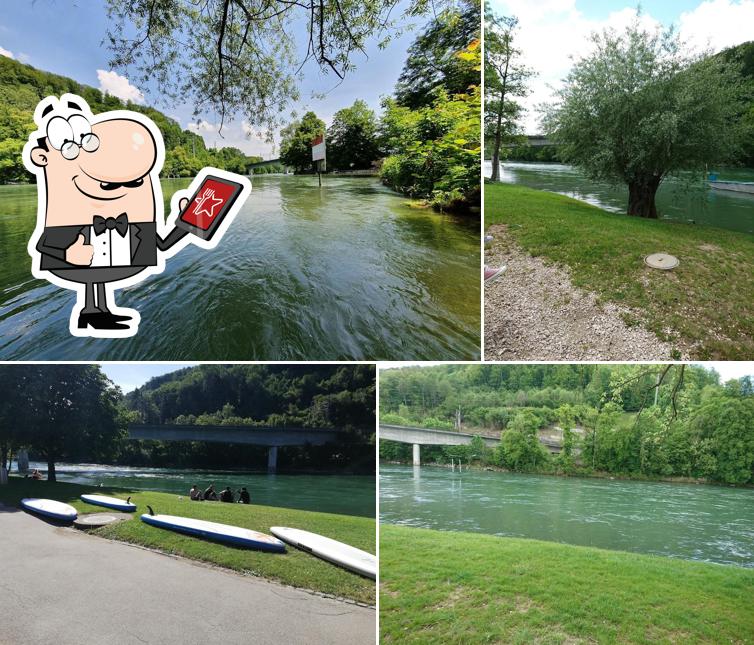 Goditi la vista dall'area esterna di Aare-Chill / Beach Lounge