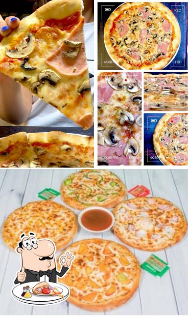 Pick different kinds of pizza