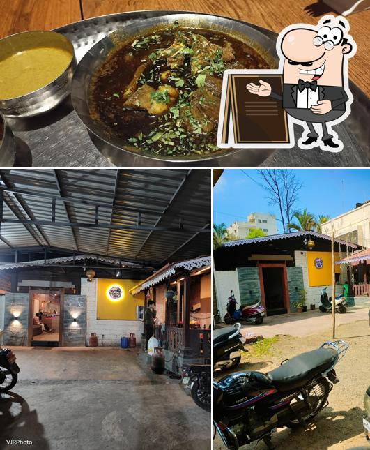 The photo of Hotel Awati’s exterior and food