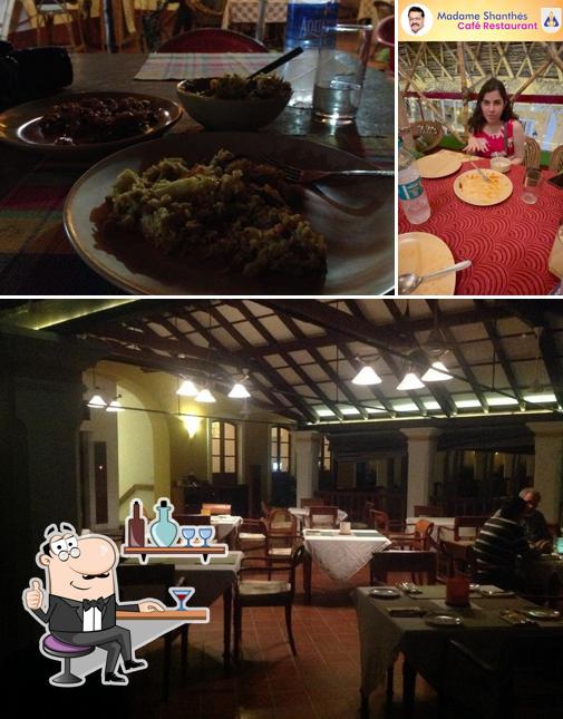 Madame Shanthés Café Restaurant is distinguished by interior and food