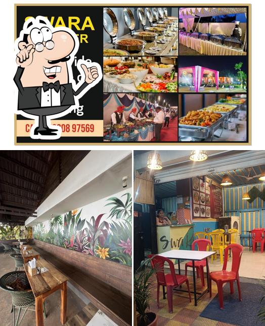 The interior of Swara cafe