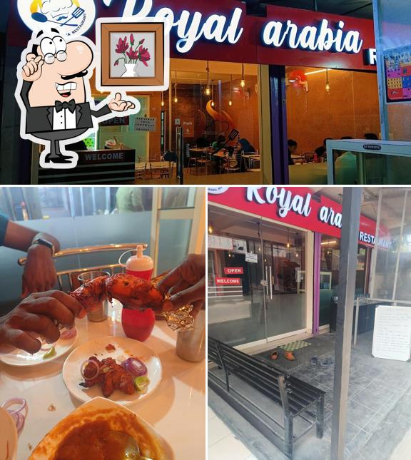 The interior of Royal Arabia Restaurant