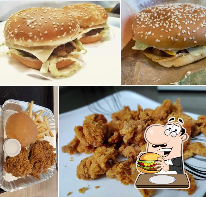 Try out a burger at Xpress Chicken Restaurant