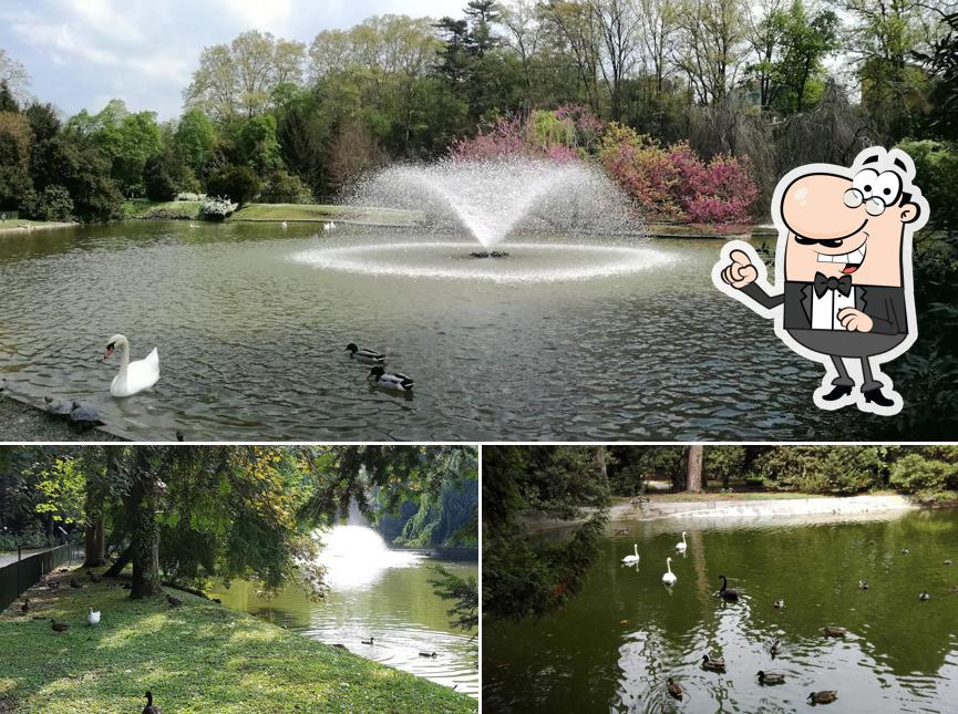 Puoi goderti l'aria fresca da seduto all'esterno di Parco Villa Serra di Comago - Sant'Olcese